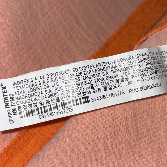 Zara Orange Textured Tweed Ruffle Mini Skirt - S - Picture 13 of 14
